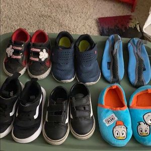 Assortment of toddler boys shoes